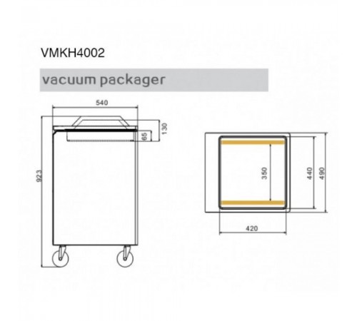Вакуумно-пакувальна машина GGM VMKH-4002
