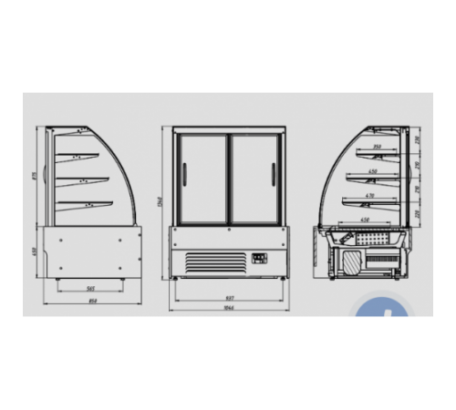 Кондитерська витрина VDL108