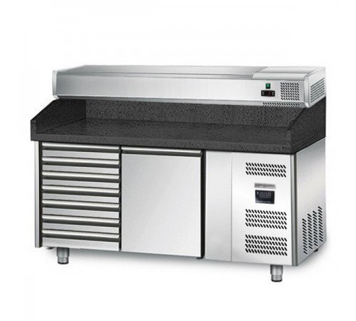 Холодильний стіл для піци - 1,5 x 0,8 м