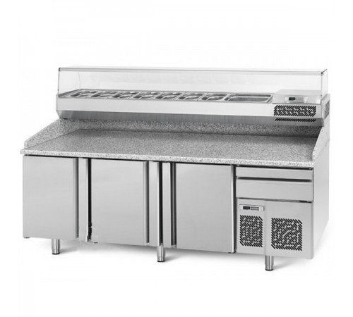 Холодильний стіл для піци - 2,3 x 0,8 м