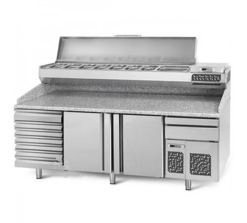 Холодильний стіл для піци - 2,3 x 0,8 м