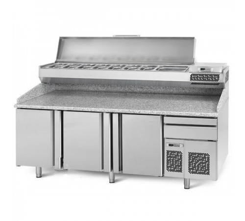 Холодильний стіл для піци - 2,3 x 0,8 м