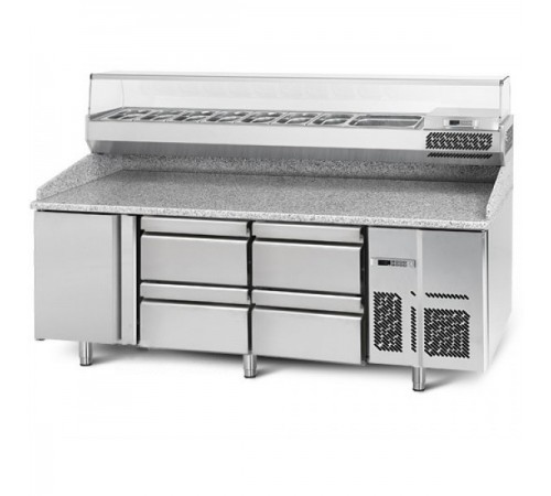 Холодильний стіл для піци - 1,9 x 0,7 м