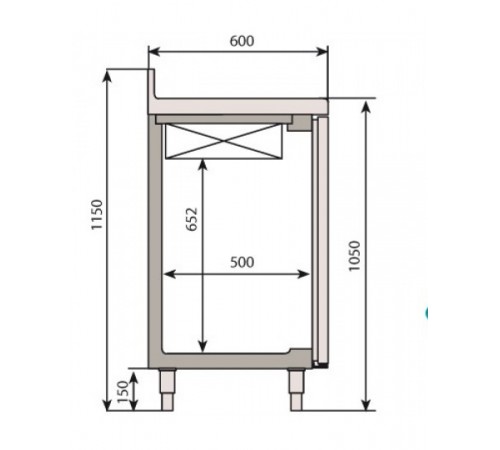 Холодильний стіл барний - 2,0 x 0,6 м BGI206HG