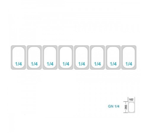 Саладетта/холодильний стіл - 1,4 х 0,6 м