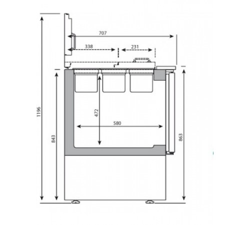 Саладетта – 0,9 x 0,7 м