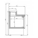 Саладетта/холодильний стіл - 1,4 x 0,7 м