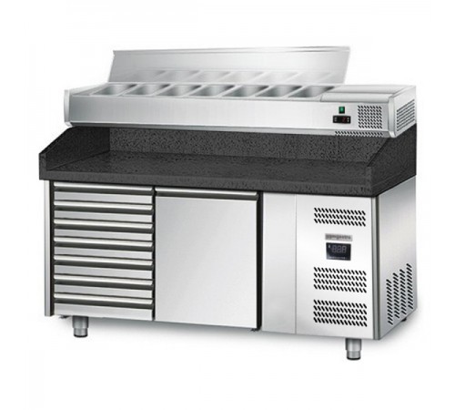 Холодильний стіл для піци - 1,5 x 0,8 м