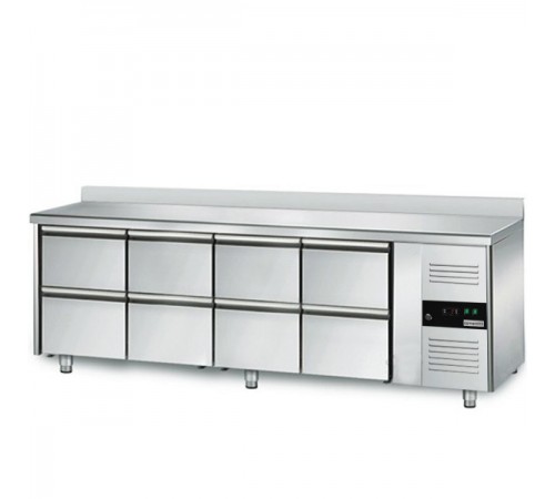 Холодильний стіл GGM Gastro KTS227AND #4 #SBS1212 - 2,2 x 0,7м