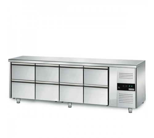 Холодильний стіл GGM Gastro KTS227ND#4 #SBS1212 - 2,2 x 0,7м