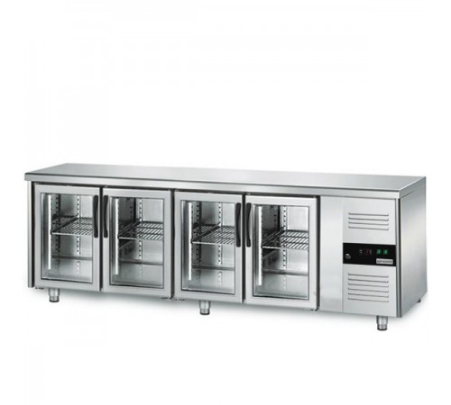 Холодильний стіл для напитків - 2,2 x 0,7 м KTS227ND #G4