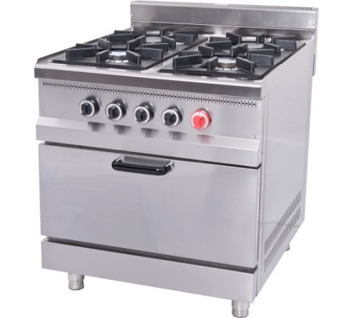 Плита 4-х конфоркова з духовим шафою та газовим контролером МО15-4