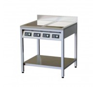 Плита індукційна підлогова 4 конфорки з бортом