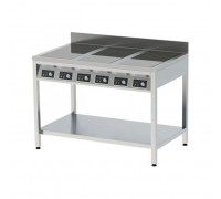 Плита індукційна підлогова 6 конфорок з бортом