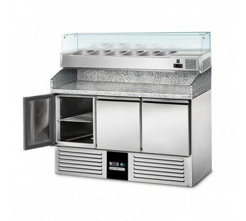 Холодильний стіл для піци - 1,4 x 0,7 м