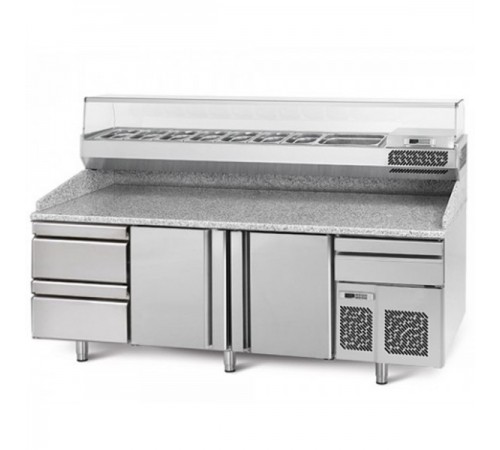 Холодильний стіл для піци - 2,3 x 0,8 м