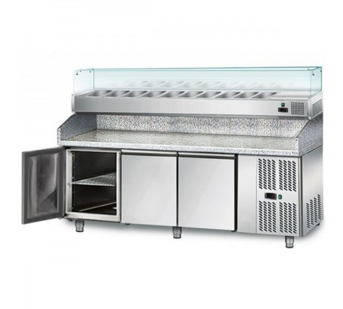 Холодильний стіл для піци - 2,0 x 0,8 м