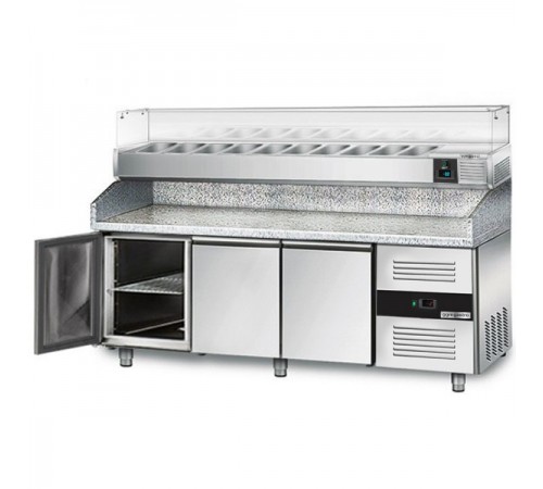 Холодильний стіл для піци - 2,0 x 0,8 м