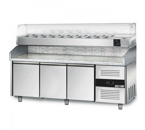 Холодильний стіл для піци - 2,0 x 0,8 м