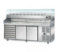 Холодильний стіл для піци - 2,0 x 0,8 м