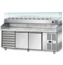 Холодильний стіл для піци - 2,0 x 0,8 м