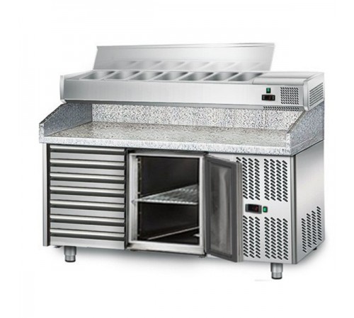 Холодильний стіл для піци - 1,5 x 0,8 м