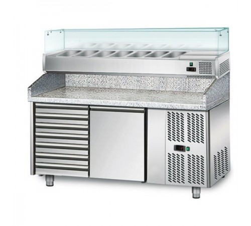 Холодильний стіл для піци - 1,5 x 0,8 м