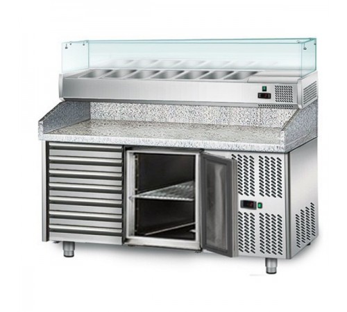 Холодильний стіл для піци - 1,5 x 0,8 м