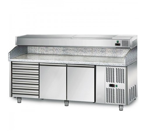 Холодильний стіл для піци - 2,0 x 0,8 м