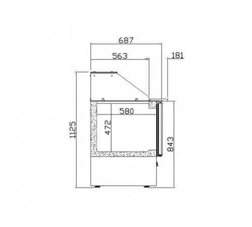 Саладетта – 1,4 x 0,7 м
