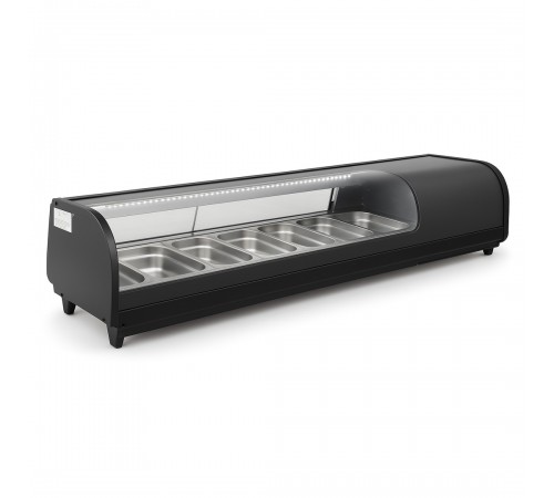 Вітрина холодильна для суші Hurakan HKN-VRS62L чорна