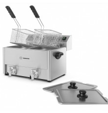 Фритюрниця Hurakan HKN-FT88N подвійна з краном 8+8 л