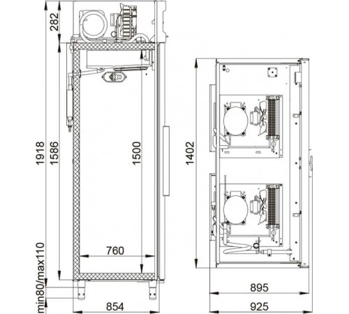 Шкаф холодильний CC214-S Polair