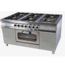 Плита 6-ти конфоркова з духовим шафою МО15-6 (40х40)