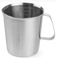 Глечик сталевий з мірною шкалою, 1 л, Ø120x(H)135 мм 516201 Hendi
