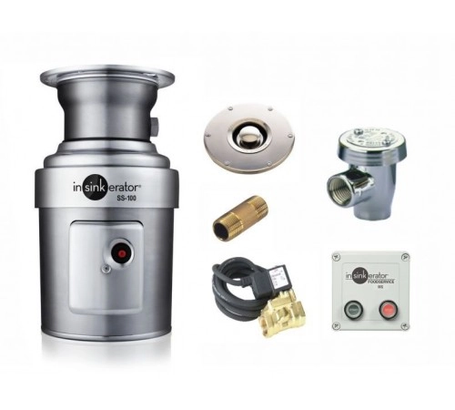 Подрібнювач харчових відходів IN-SINK-ERATOR SS 100 з адаптером