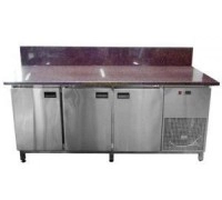 Стіл для піци Tehma 3 двері із заднім бортом (700)