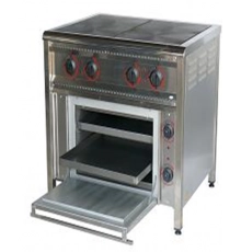 Плита електрична 4-х конф., з жарочним шафою ПЕ-4Ш Ч