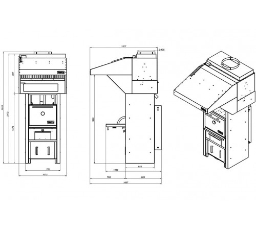 Піч-мангал Vesta 25