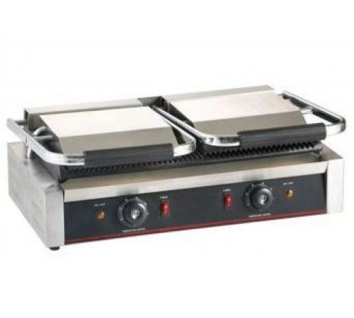 Гриль притискний двопостовий SYBO (верх рифлень, низ гладкий)