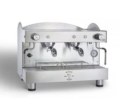 КАВОВАРКА ДВОХПОСТОВА НАПІВ-АВТОМАТИЧНА B2016 PM/WHITE