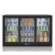 Шафа барна холодильна Hurakan HKN-DB335S на 300 л, скляні розсувні двері 865 мм