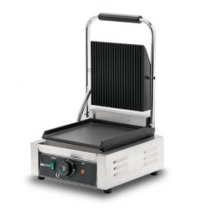 ГРИЛЬ КОНТАКТНИЙ HURAKAN HKN-PE22L ОДИНАРНЕ ГЛАД + РЕБРО