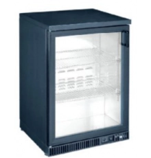 ШАФА БАРНА ХОЛОДИЛЬНА HURAKAN HKN-GXDB150-H НА 150 л, СКЛЯНІ РОЗПАШНІ ДВЕРІ