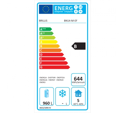 Холодильна шафа BRILLIS BN14-M-R290-EF