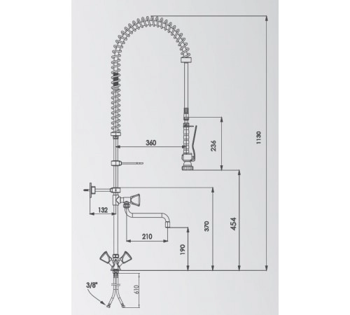 Душ миючий CANCAN MT02