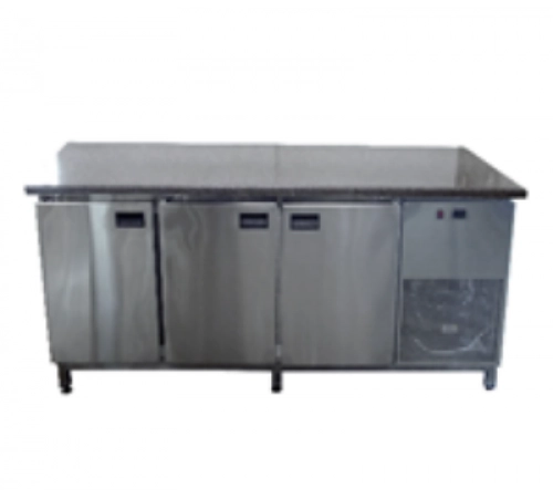 Холодильний стіл з гранітною стільницею 3 двері, без борту