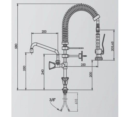 Душ миючий CANCAN MT06 (міні)
