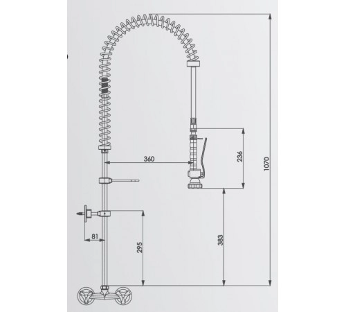Душ миючий CANCAN MT03