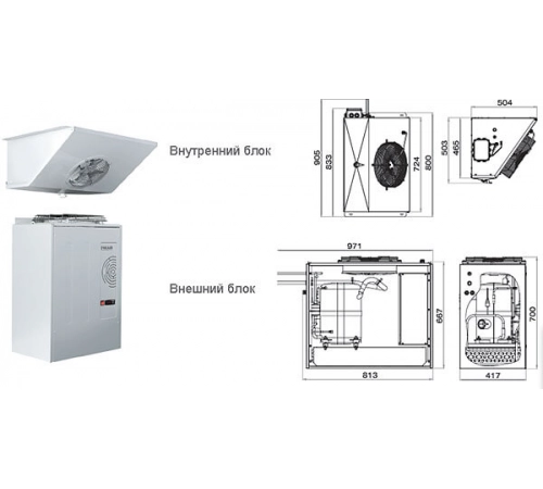 Низькотемпературна спліт-система Professional SB108P POLAIR